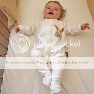 baby bunny sleepsuit